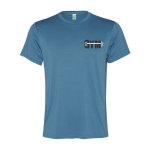 Sportshirt van gerecycled polyester voor mannen 100 g/m2 Roly kleur pastel blauw weergave zeefdruk