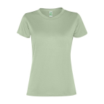 Sportshirt van gerecycled polyester voor vrouwen 100 g/m2 Roly kleur mist groen