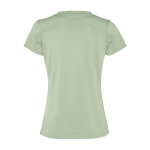 Sportshirt van gerecycled polyester voor vrouwen 100 g/m2 Roly kleur mist groen tweede weergave achterkant