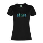 Sportshirt van gerecycled polyester voor vrouwen 100 g/m2 Roly met afdrukgebied