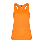 Technisch sportvest voor vrouwen van 140 g/m2 Roly kleur neon oranje