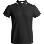 Polyester poloshirt met korte mouwen voor heren, 140 g/m², Roly kleur zwart