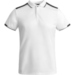 Polyester poloshirt met korte mouwen voor heren, 140 g/m², Roly kleur wit