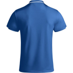 Polyester poloshirt met korte mouwen voor heren, 140 g/m², Roly kleur koningsblauw tweede weergave achterkant