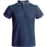 Polyester poloshirt met korte mouwen voor heren, 140 g/m², Roly kleur marineblauw