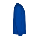 Lang sportshirt van polyester voor mannen 150 g/m2 Roly kleur blauw tweede weergave met zijkant