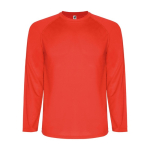 Lang sportshirt van polyester voor mannen 150 g/m2 Roly kleur rood