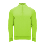 Sporttrui met halve rits van polyester 200 g/m2 Roly kleur neon groen