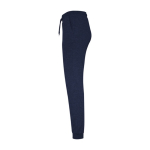 Sportbroek van katoen en polyester voor vrouwen 280 g/m2 Roly kleur marineblauw weergave zijkant