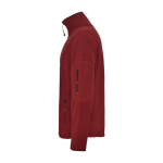 Fleece sweater met volledige rits van polyester 300 g/m2 Roly kleur bordeaux weergave zijkant