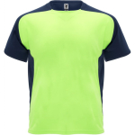 Unisex sportshirt met korte mouwen van polyester, 140 g/m², Roly kleur limoen groen