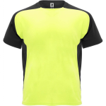 Unisex sportshirt met korte mouwen van polyester, 140 g/m², Roly kleur neon geel