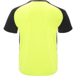 Unisex sportshirt met korte mouwen van polyester, 140 g/m², Roly kleur neon geel tweede weergave achterkant