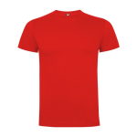 Katoenen T-shirt met korte mouwen voor mannen 165 g/m2 Roly kleur rood