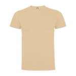 Katoenen T-shirt met korte mouwen voor mannen 165 g/m2 Roly kleur beige