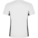 Tweekleurig sportshirt van polyester voor heren, 140 g/m², Roly kleur wit tweede weergave achterkant