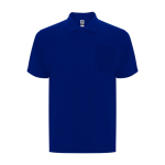 Unisex polo van katoen en polyester met zak 190 g/m2 Roly kleur blauw