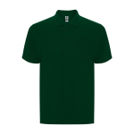 Unisex polo van katoen en polyester met zak 190 g/m2 Roly kleur groene fles