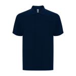 Unisex polo van katoen en polyester met zak 190 g/m2 Roly kleur marineblauw