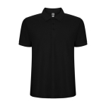 Polo van katoen en polyester in piqué voor mannen 190 g/m2 Roly kleur zwart