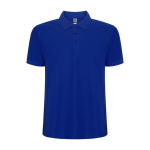 Polo van katoen en polyester in piqué voor mannen 190 g/m2 Roly kleur blauw