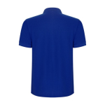 Polo van katoen en polyester in piqué voor mannen 190 g/m2 Roly kleur blauw tweede weergave achterkant