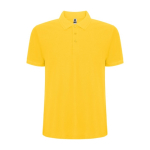 Polo van katoen en polyester in piqué voor mannen 190 g/m2 Roly kleur geel