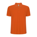 Polo van katoen en polyester in piqué voor mannen 190 g/m2 Roly kleur oranje