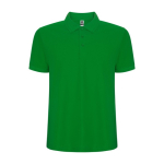 Polo van katoen en polyester in piqué voor mannen 190 g/m2 Roly kleur gras groen