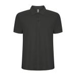 Polo van katoen en polyester in piqué voor mannen 190 g/m2 Roly kleur grafiet