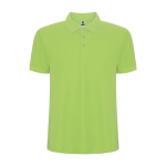 Polo van katoen en polyester in piqué voor mannen 190 g/m2 Roly kleur limoen groen