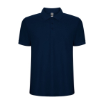 Polo van katoen en polyester in piqué voor mannen 190 g/m2 Roly kleur marineblauw