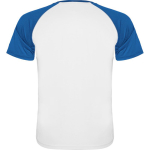 Unisex sportshirt met korte mouwen van polyester, 140 g/m², Roly kleur koningsblauw tweede weergave achterkant