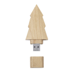 Houten USB-stick in de vorm van een dennenboom met dop 16GB kleur naturel  negende weergave