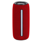 Draadloze speaker met multikleurige lichtband in het midden 10W kleur rood  negende weergave