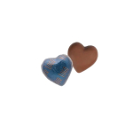 Chocolade in de vorm van een hart met individuele verpakking, 5g kleur blauw