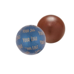 Chocolade in de vorm van een bol met individuele verpakking, 30g kleur blauw