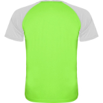 Unisex sportshirt met korte mouwen van polyester, 140 g/m², Roly kleur neon groen tweede weergave achterkant