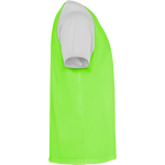 Unisex sportshirt met korte mouwen van polyester, 140 g/m², Roly kleur neon groen tweede weergave met zijkant