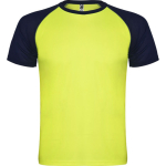 Unisex sportshirt met korte mouwen van polyester, 140 g/m², Roly kleur neon geel