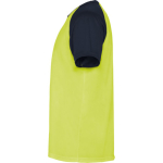 Unisex sportshirt met korte mouwen van polyester, 140 g/m², Roly kleur neon geel weergave zijkant