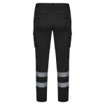 Unisex werkbroek met reflecterende details 240 g/m² Velilla kleur zwart