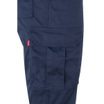 Unisex werkbroek met reflecterende details 240 g/m² Velilla kleur marineblauw vijfde weergave