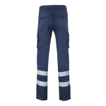 Unisex werkbroek met reflecterende details 240 g/m² Velilla kleur marineblauw