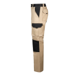 Werkbroek van keperstof, van katoen en polyester 240 g/m² Velilla kleur beige derde weergave