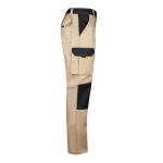 Werkbroek van keperstof, van katoen en polyester 240 g/m² Velilla kleur beige vierde weergave