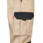 Werkbroek van keperstof, van katoen en polyester 240 g/m² Velilla kleur beige vijfde weergave