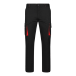 Unisex werkbroek, tweekleurig, van katoen 240 g/m² Velilla kleur rood tweede weergave