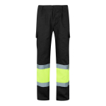 Werkbroek van katoen en polyester, reflecterend 210 g/m² Velilla kleur zwart tweede weergave