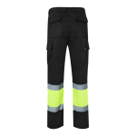 Werkbroek van katoen en polyester, reflecterend 210 g/m² Velilla kleur zwart